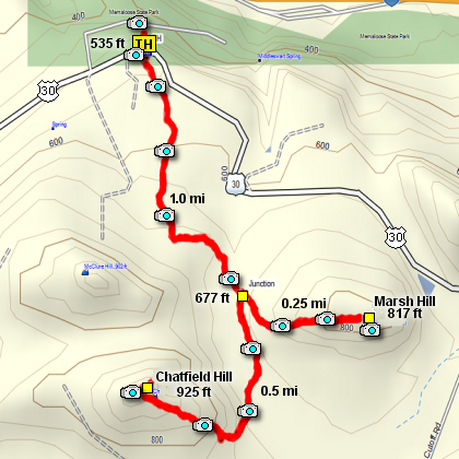 Memaloose Hills map